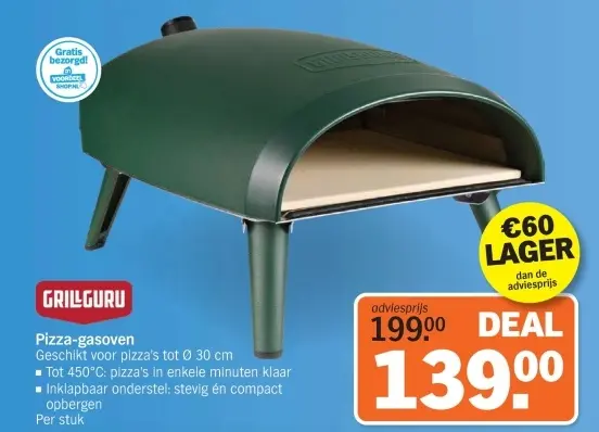 Aanbieding: Pizza-gasoven