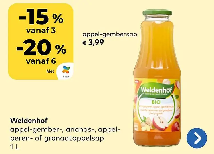 Promotie: appel-gembersap