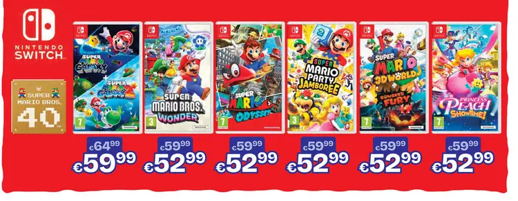 Aanbieding: Nintendo Switch Super Mario Games