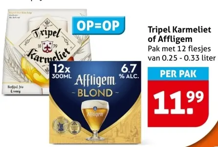 Aanbieding: Tripel Karmeliet of Affligem