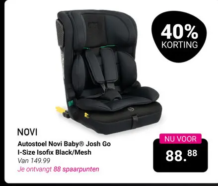 Aanbieding: Autostoel Novi Baby® Josh Go I-Size Isofix Bl