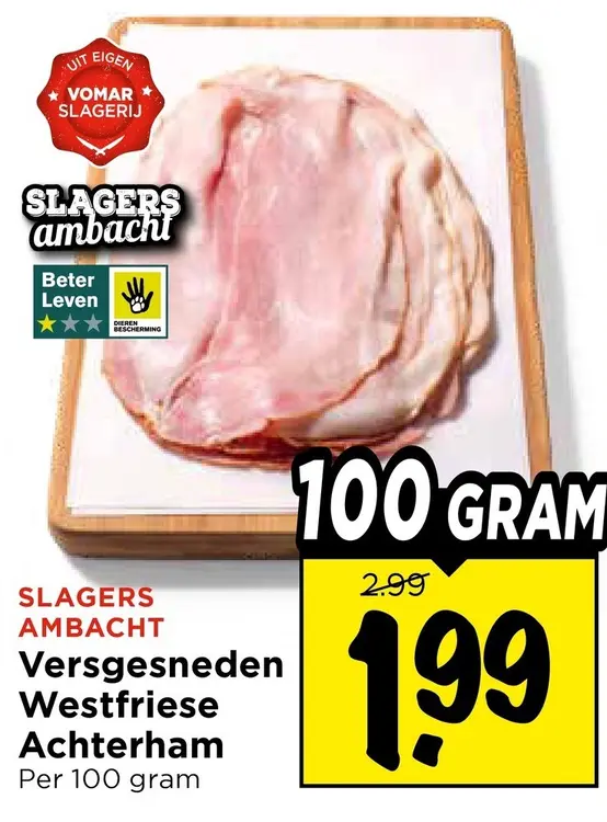 Aanbieding: Versgesneden Westfriese Achterham
