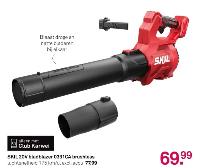 Aanbieding: SKIL 20V bladblazer 0331CA brushless