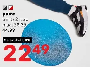 Aanbieding: Puma Trinity 2 LT kinder sneakers grijs zwart