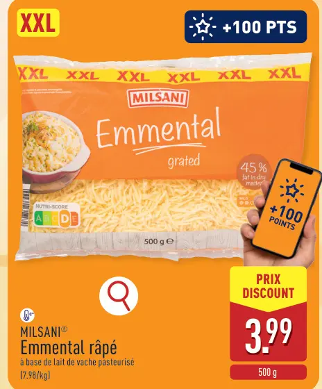 Offre: Emmental râpé