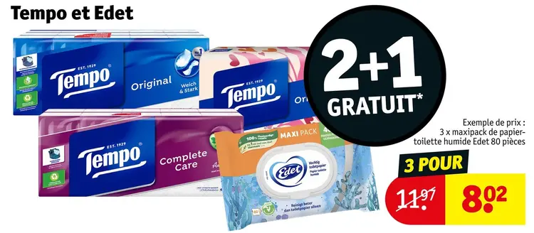Offre: Tempo et Edet