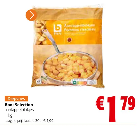 Promotie: aardappelblokjes