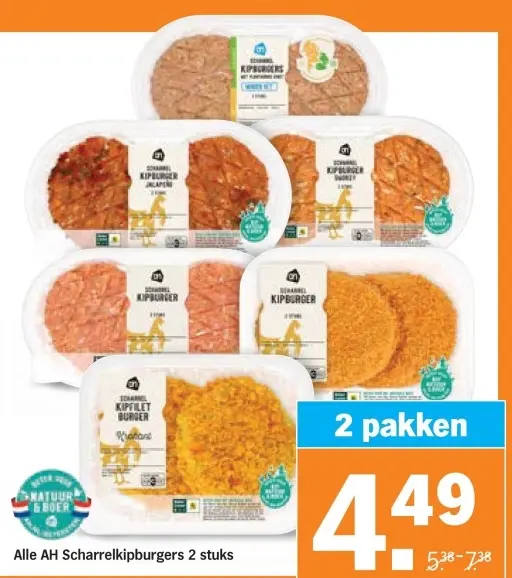 Aanbieding: Scharrelkipburgers