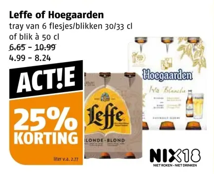 Aanbieding: Leffe of Hoegaarden