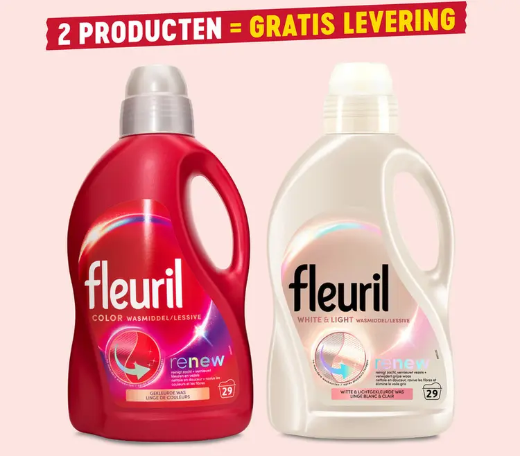 Promotie: Fleuril Color Wasmiddel/Lessive and Fleuril