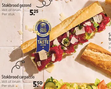 Aanbieding: Stokbrood carpaccio
