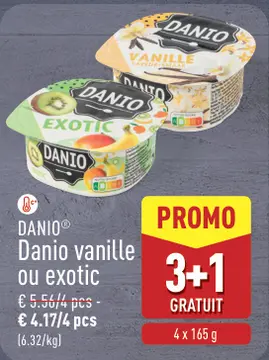Offre: Danio vanille ou exotic