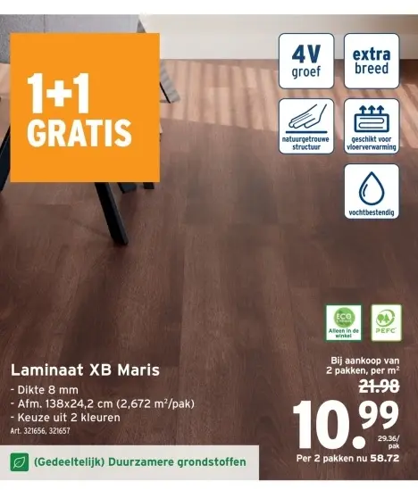 Promotie: Laminaat XB Maris