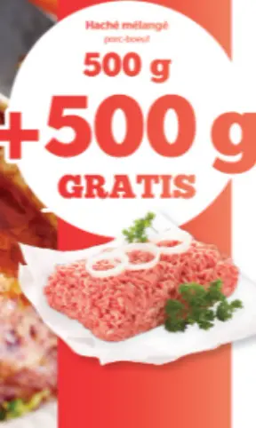 Offre: Haché mélangé porc-boeuf