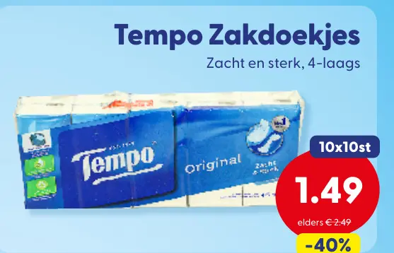 Aanbieding: Zakdoekjes