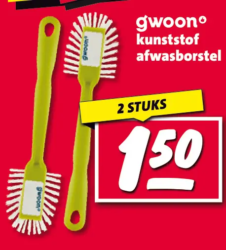 Aanbieding: kunststof afwasborstel
