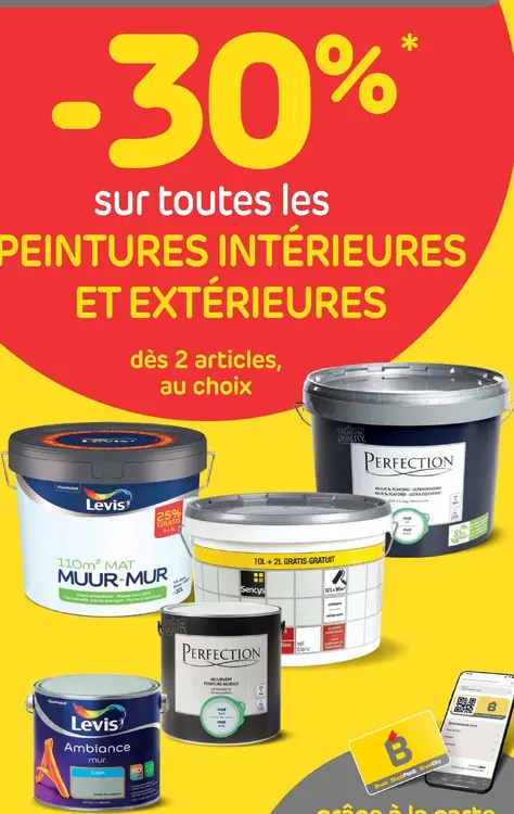 Offre: Peintures intérieures et extérieures