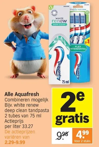 Promotie: Alle Aquafresh