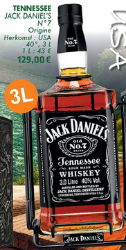 Aanbieding: TENNESSEE JACK DANIEL'S N°7 Origine