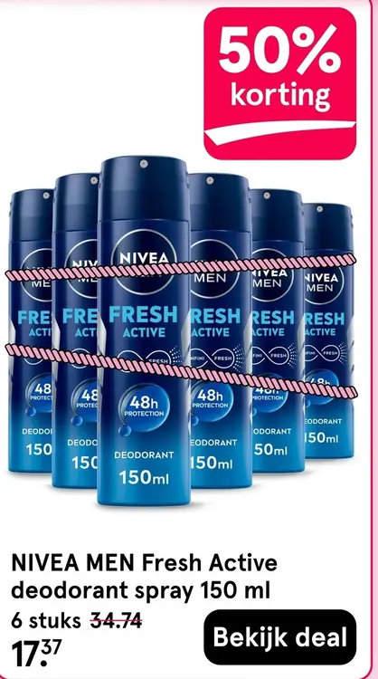 Aanbieding: Fresh Active deodorant spray