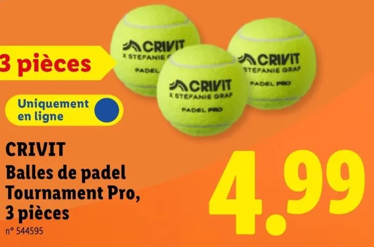Offre: Balles de padel Tournament Pro