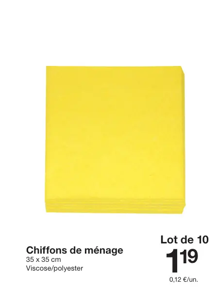 Offre: Chiffons de ménage