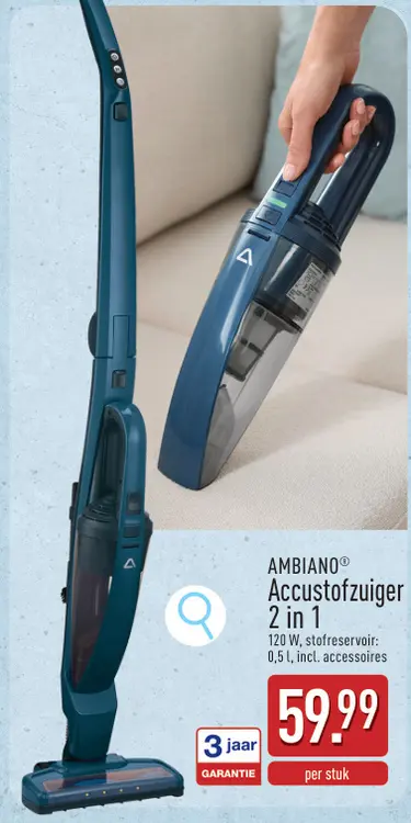 Promotie: Accustofzuiger 2 in 1