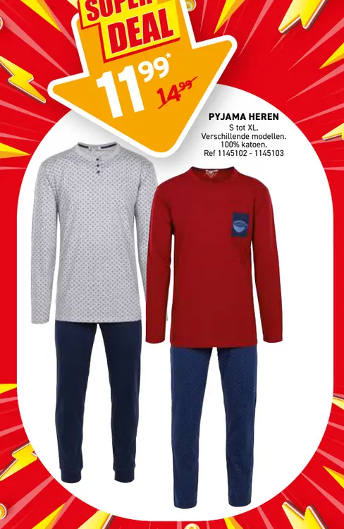 Promotie: Pyjama heren