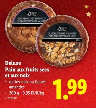Offre: Pain aux fruits secs et aux noix