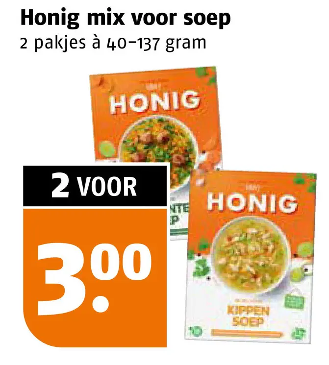 Aanbieding: mix voor soep