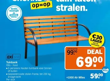 Aanbieding: Tuinbank Otis - hout