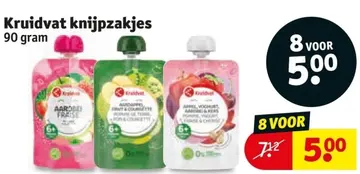 Aanbieding: Kruidvat knijpzakjes