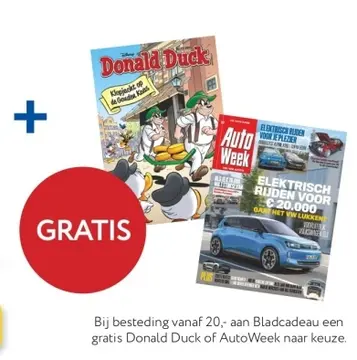 Aanbieding: Donald Duck of AutoWeek