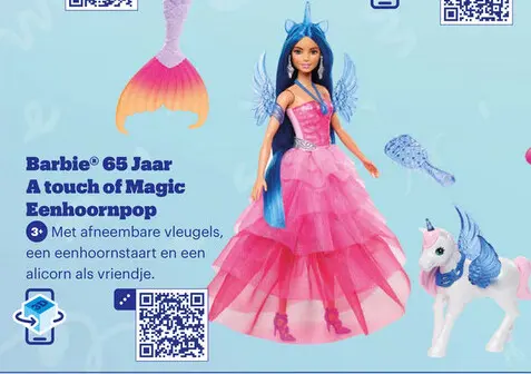 Aanbieding: Barbie® 65 Jaar A touch of Magic Eenhoornpop