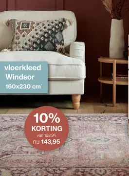 Aanbieding: Vloerkleed Windsor pink