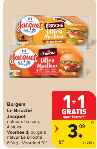 Promotie: Burgers Le Brioché Jacquet