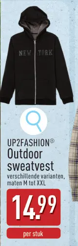 Promotie: Outdoor sweatvest