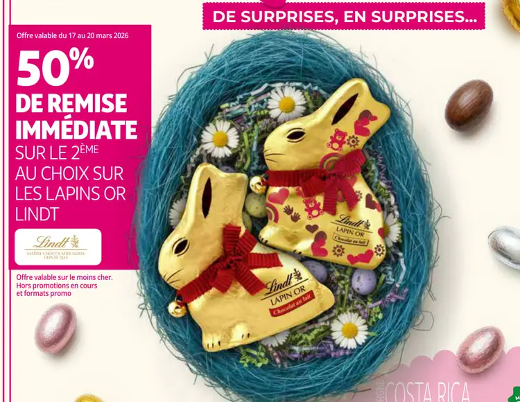 Offre: Chocolat Lindt
