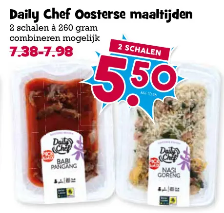 Aanbieding: Oosterse maaltijden