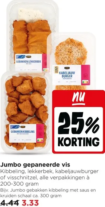 Aanbieding: Gepaneerde vis