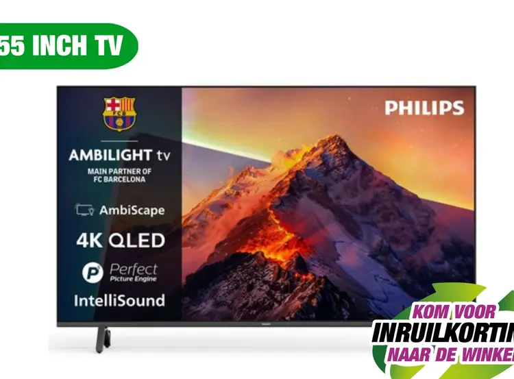 Aanbieding: Philips 55PQS8601 4k QLED Ambilight TV 55 inch (2026)