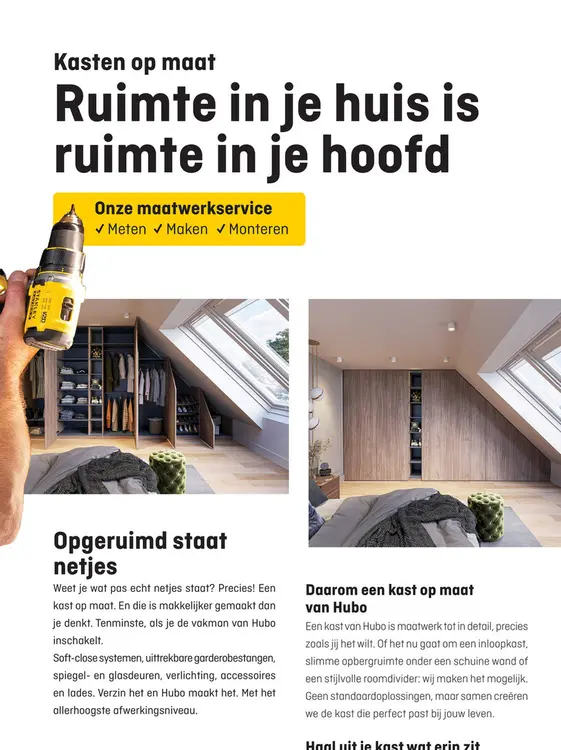 Aanbieding: Kasten op maat