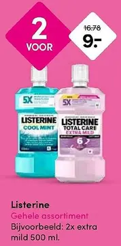Aanbieding: Gehele assortiment Listerine