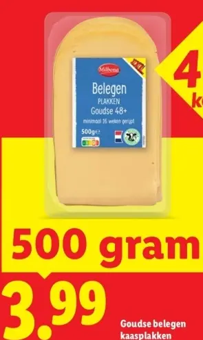 Aanbieding: Goudse belegen kaasplakken