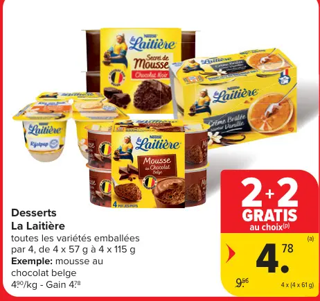Offre: Desserts La Laitière