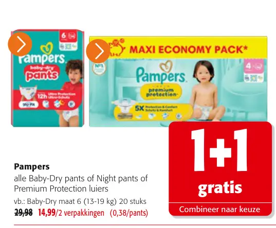 Promotie: Pampers