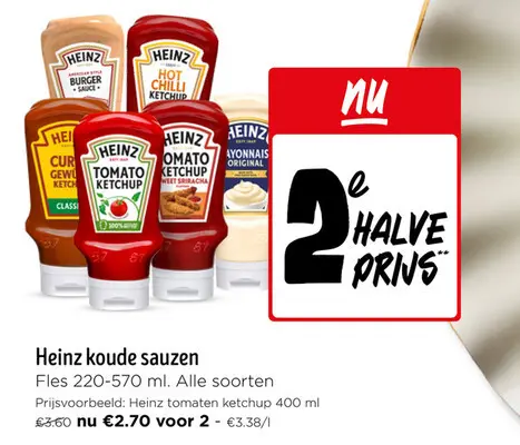 Promotie: Heinz koude sauzen