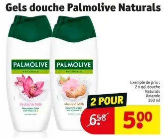 Offre: Gels douche Palmolive Naturals