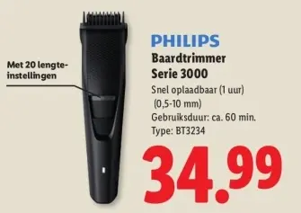 Aanbieding: Baardtrimmer Serie 3000