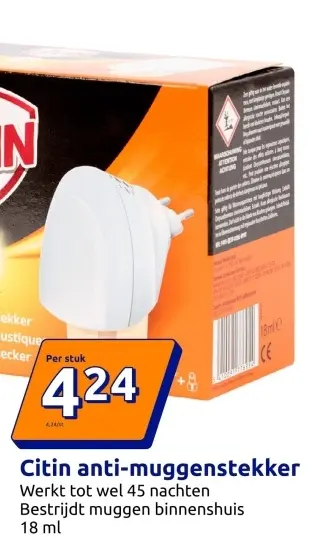 Aanbieding: Citin anti-muggenstekker